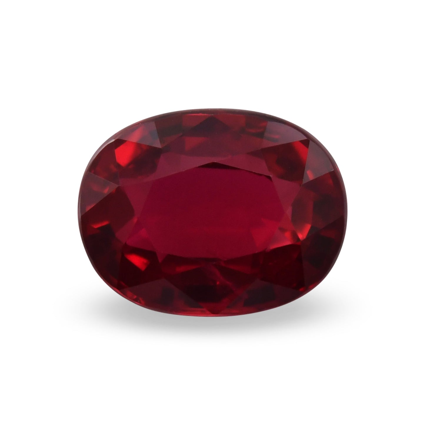 2,12 Karat roter ovaler Rubin aus Mosambik (GRS)