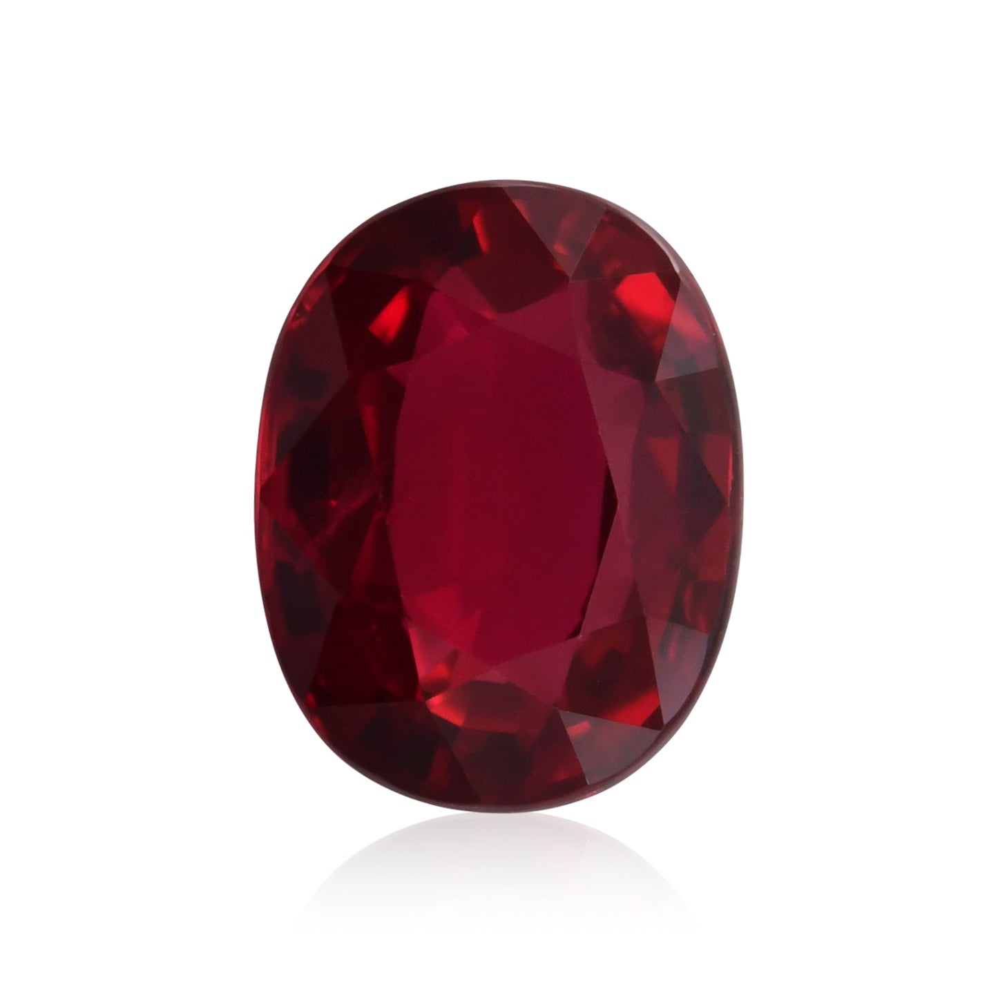 2,12 Karat roter ovaler Rubin aus Mosambik (GRS)