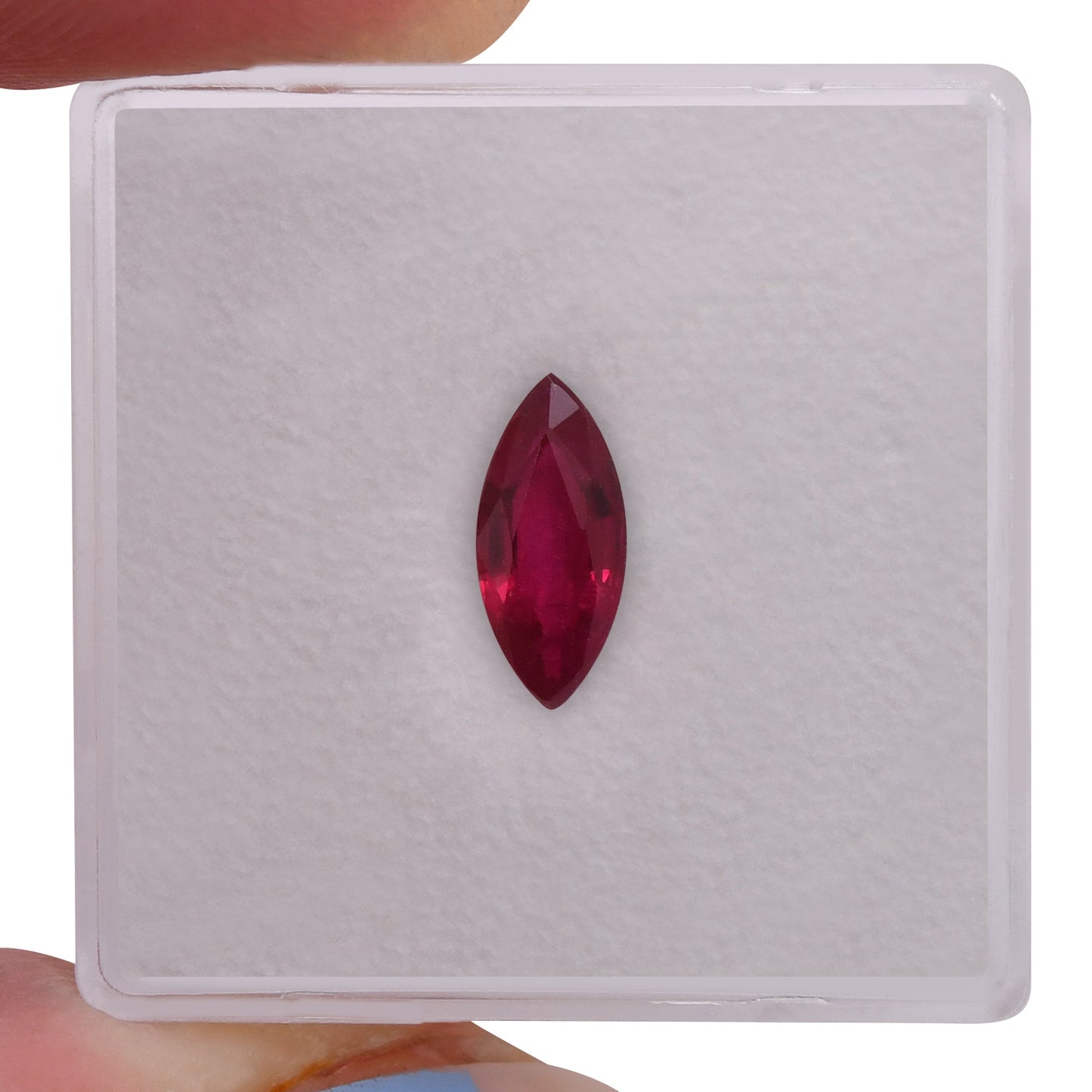 1,13 Karat roter burmesischer Marquise-Rubin