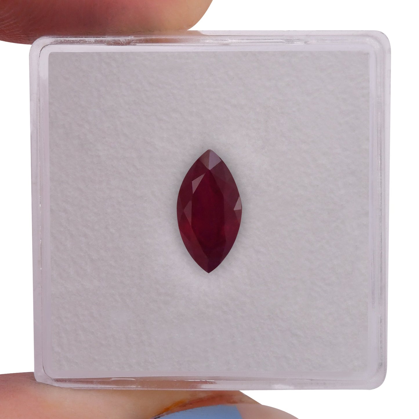 1,30 Karat roter burmesischer Marquise-Rubin