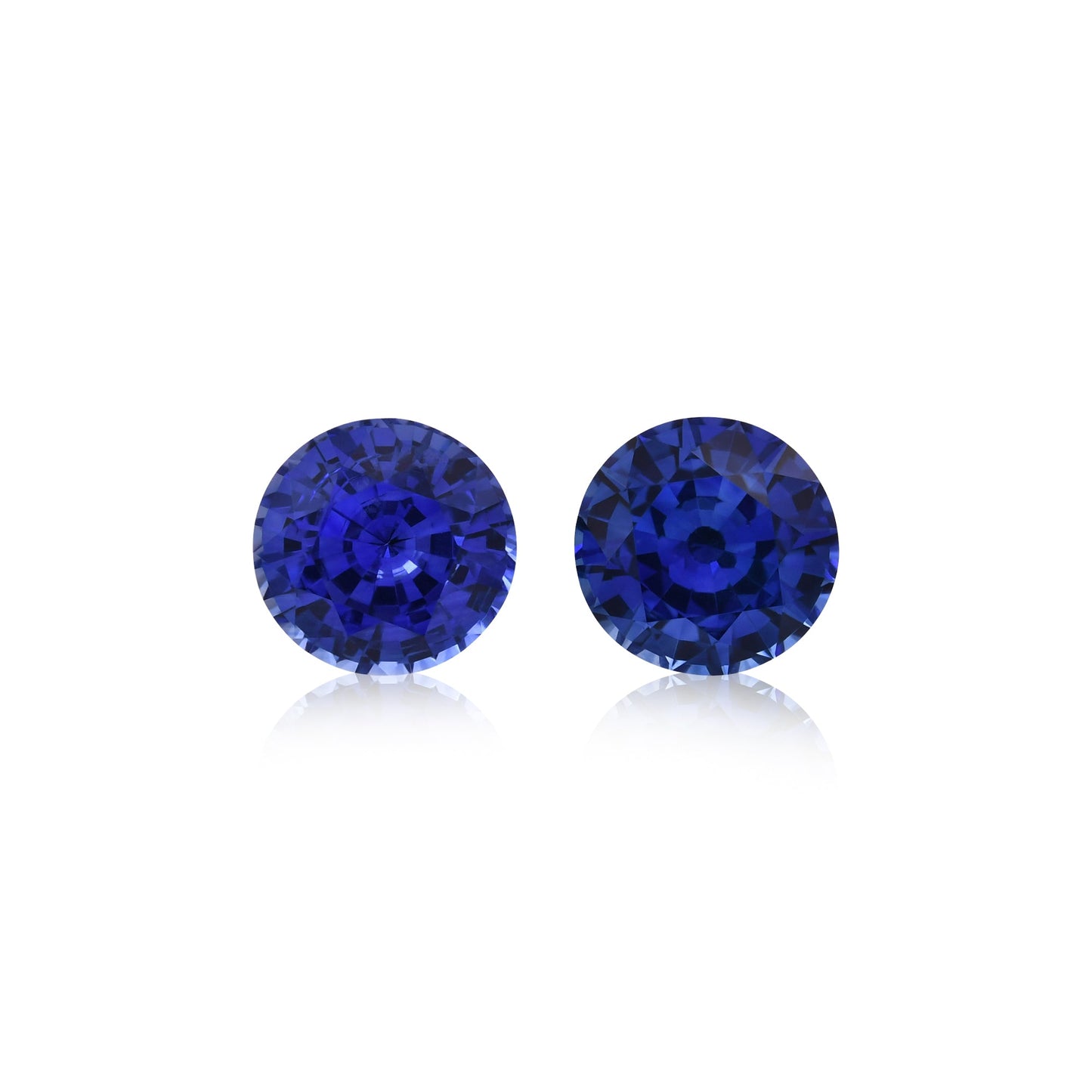 3,05 Karat blauer runder Saphir aus Sri Lanka