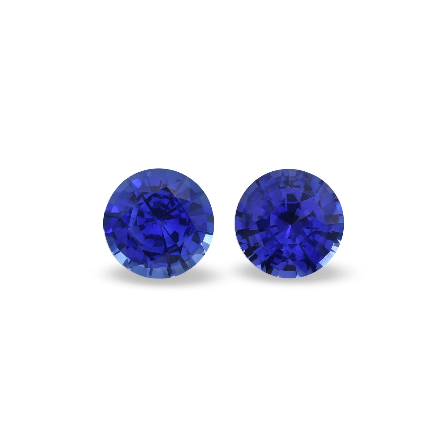 3,08 Karat blauer runder Saphir aus Sri Lanka