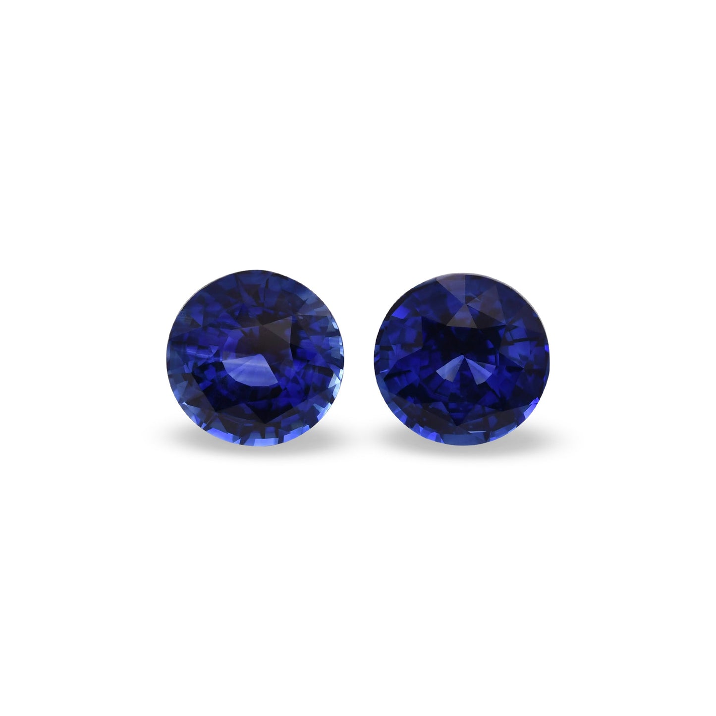 3,69 Karat blauer runder Saphir aus Sri Lanka