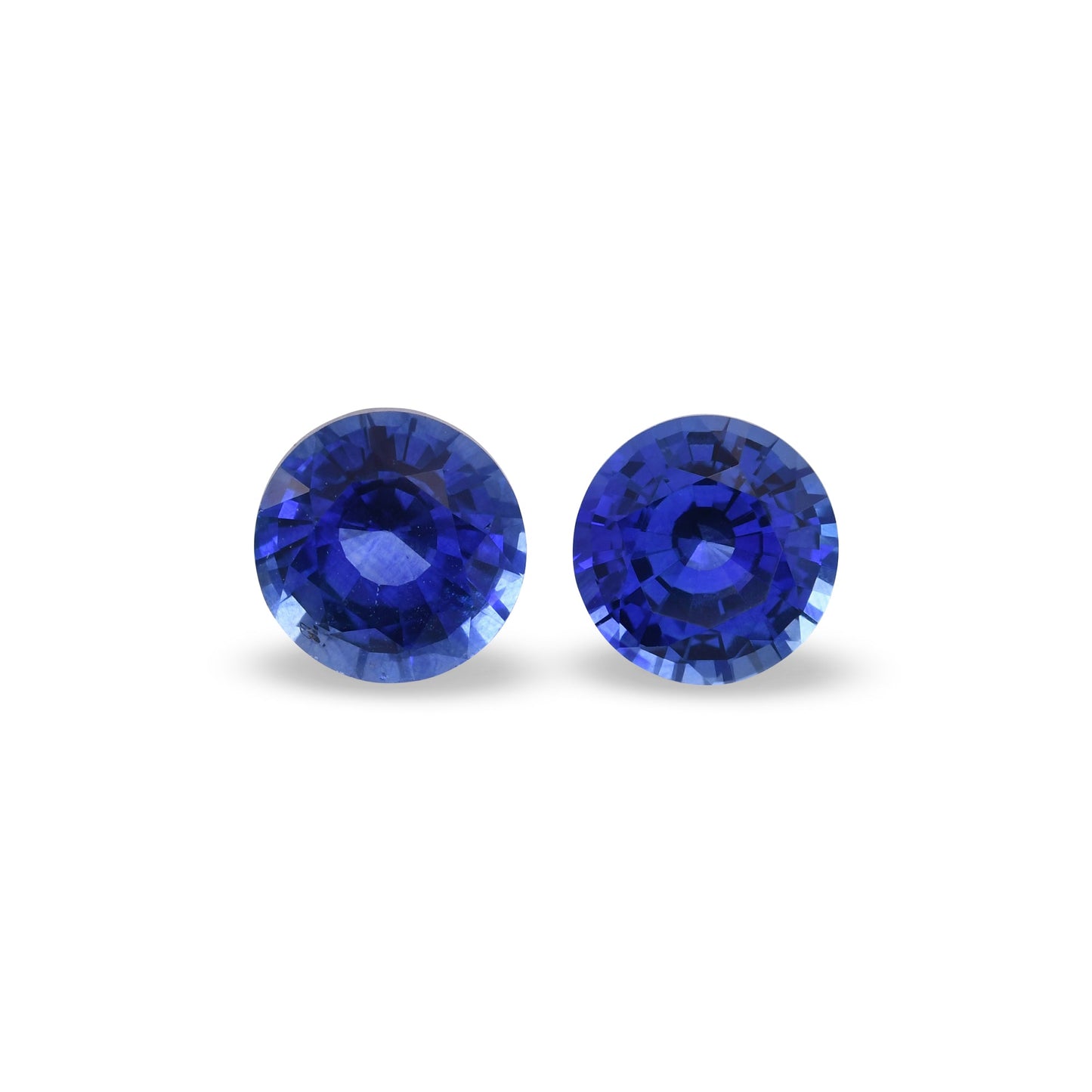 3,11 Karat blauer runder Saphir aus Sri Lanka