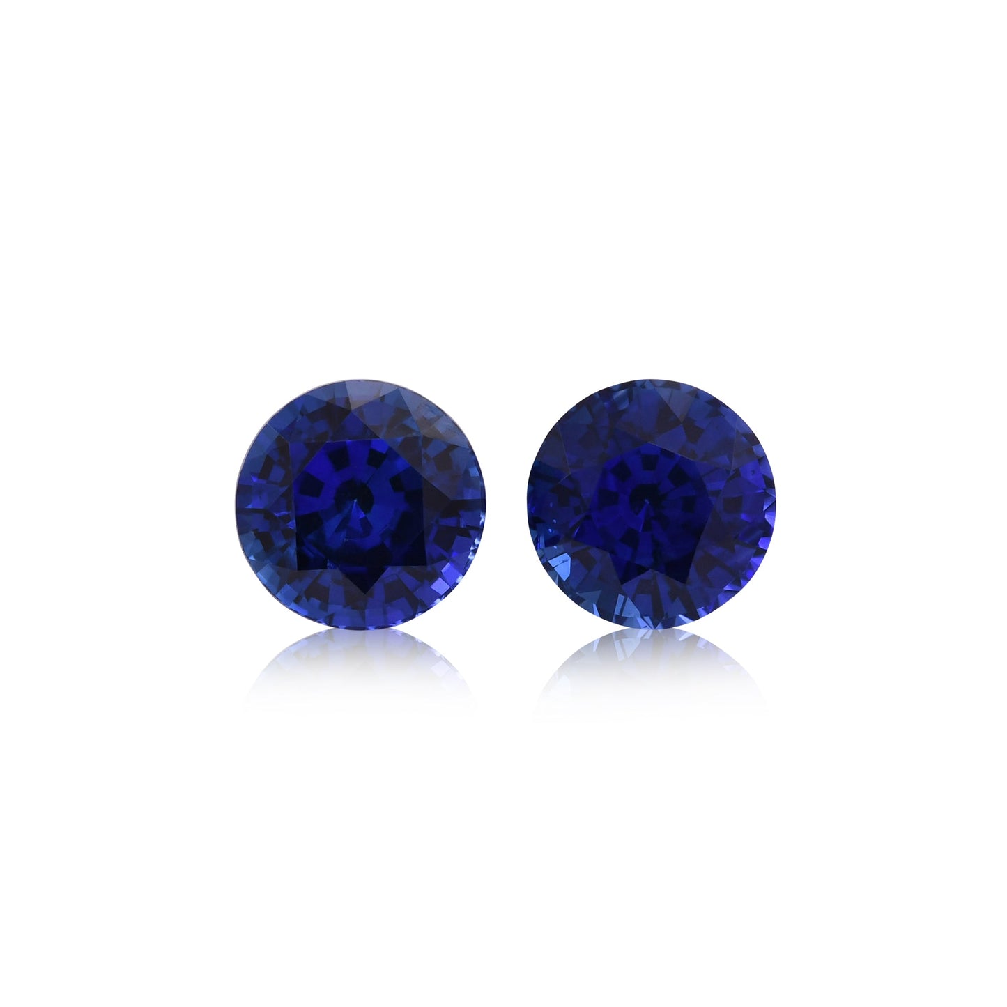 3,89 Karat blauer runder Saphir aus Sri Lanka