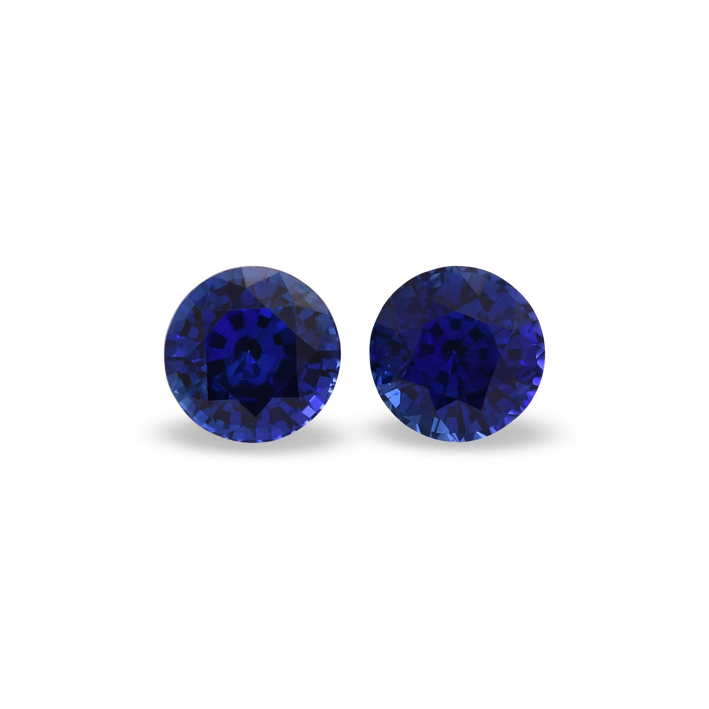 3,89 Karat blauer runder Saphir aus Sri Lanka