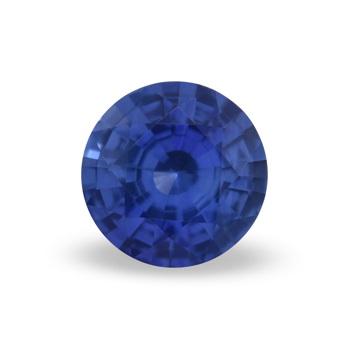 1,41 Karat blauer runder Saphir aus Sri Lanka