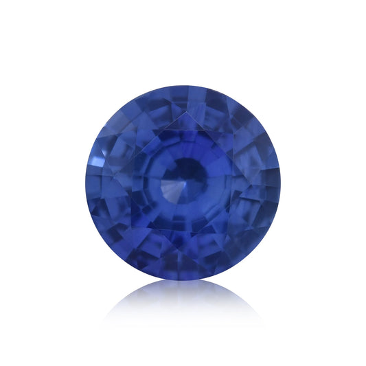 1,41 Karat blauer runder Saphir aus Sri Lanka