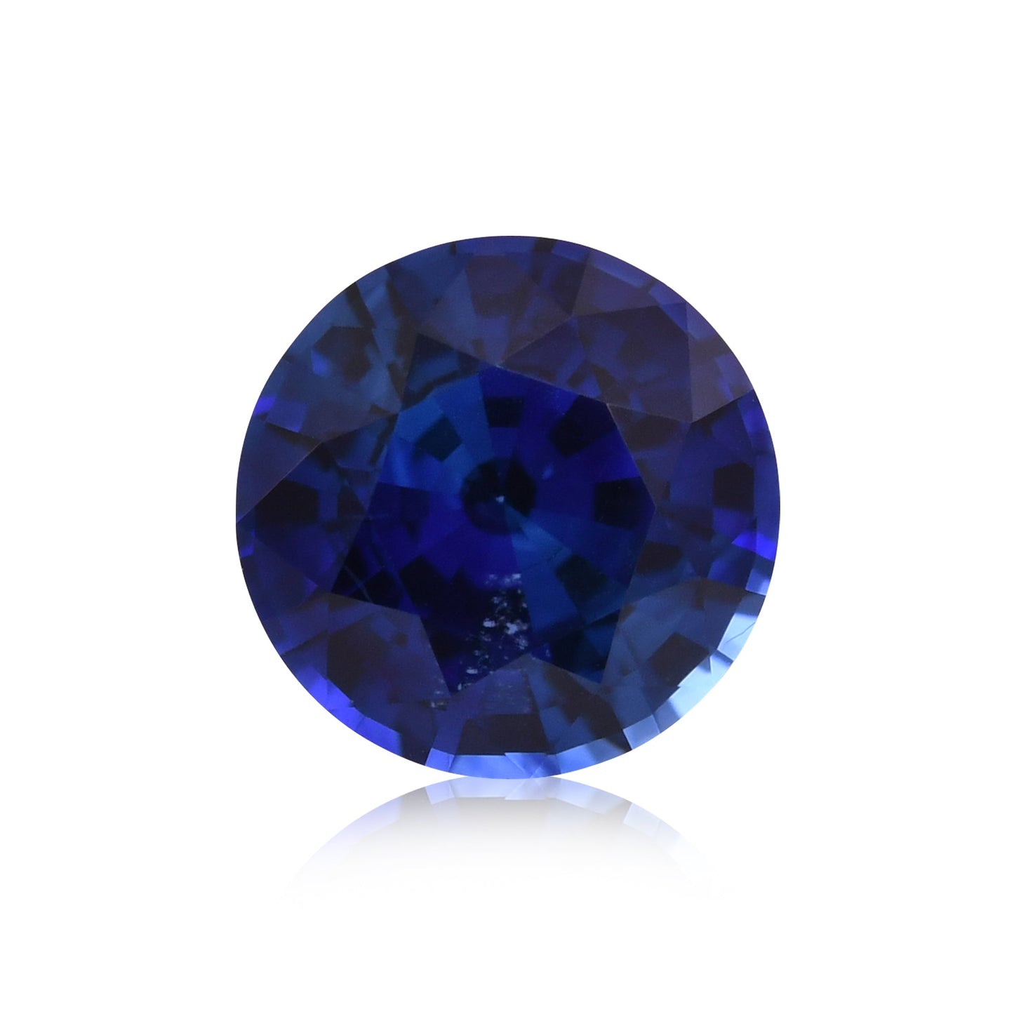 1,73 Karat blauer runder Saphir aus Sri Lanka