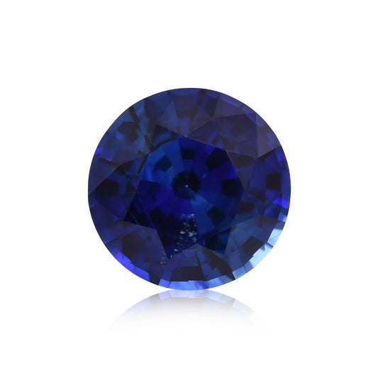 1,73 Karat blauer runder Saphir aus Sri Lanka