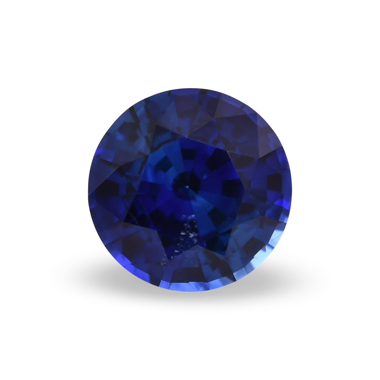 1,73 Karat blauer runder Saphir aus Sri Lanka