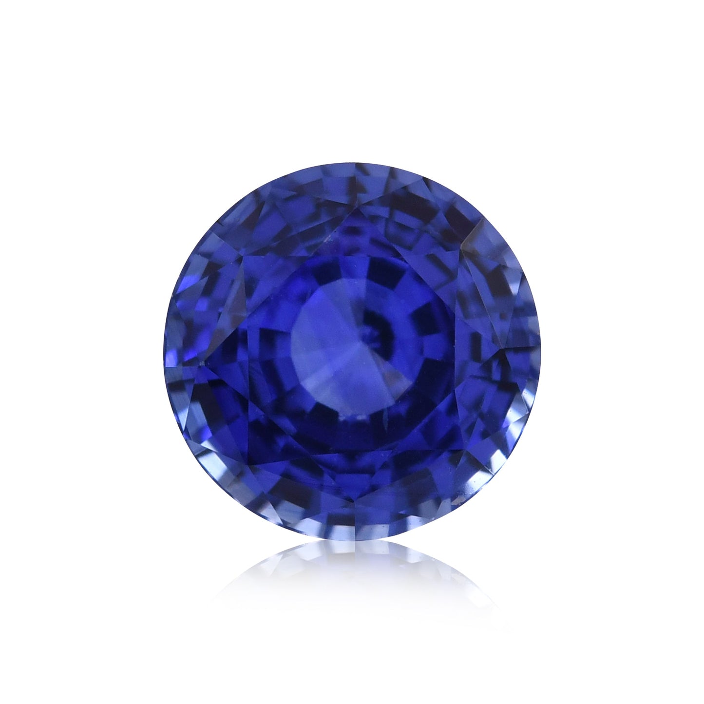 2,00 Karat blauer runder Saphir aus Sri Lanka