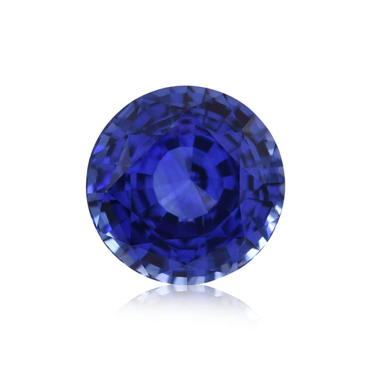 2,00 Karat blauer runder Saphir aus Sri Lanka