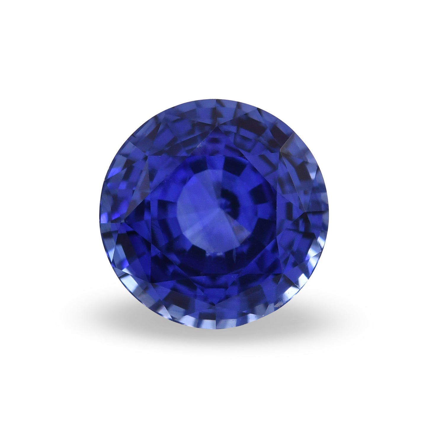 2,00 Karat blauer runder Saphir aus Sri Lanka