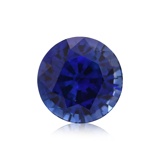 2,22 Karat blauer runder Saphir aus Sri Lanka