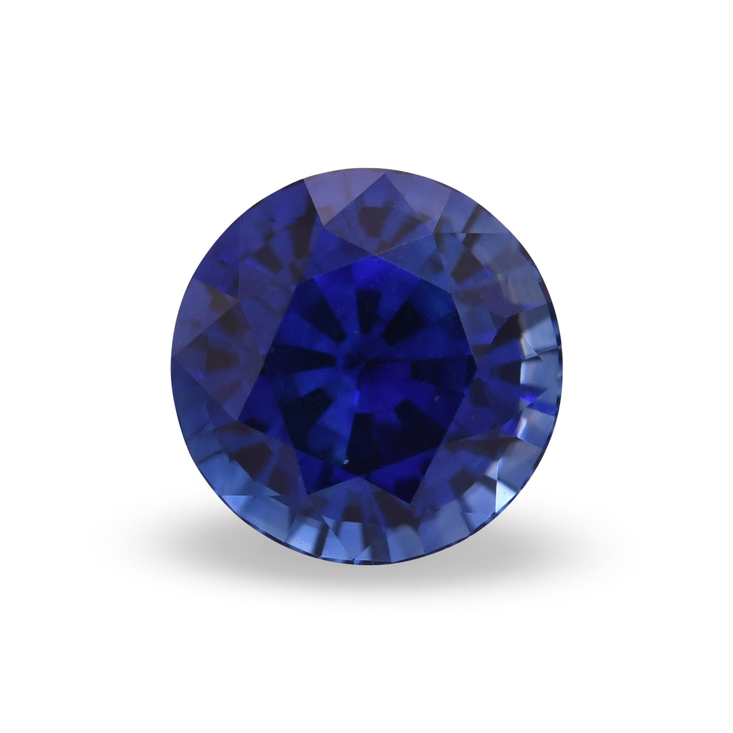2,22 Karat blauer runder Saphir aus Sri Lanka