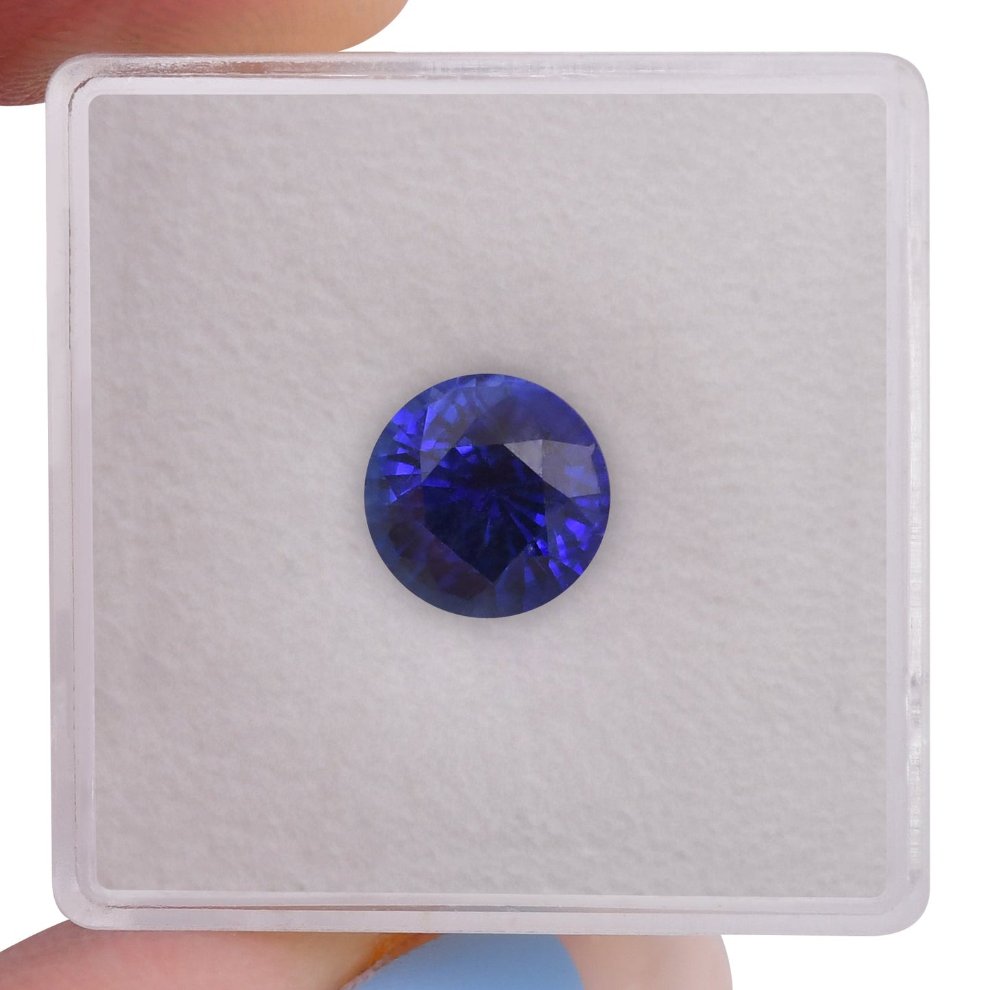 2,59 Karat blauer runder Saphir aus Sri Lanka, GIA-geprüft