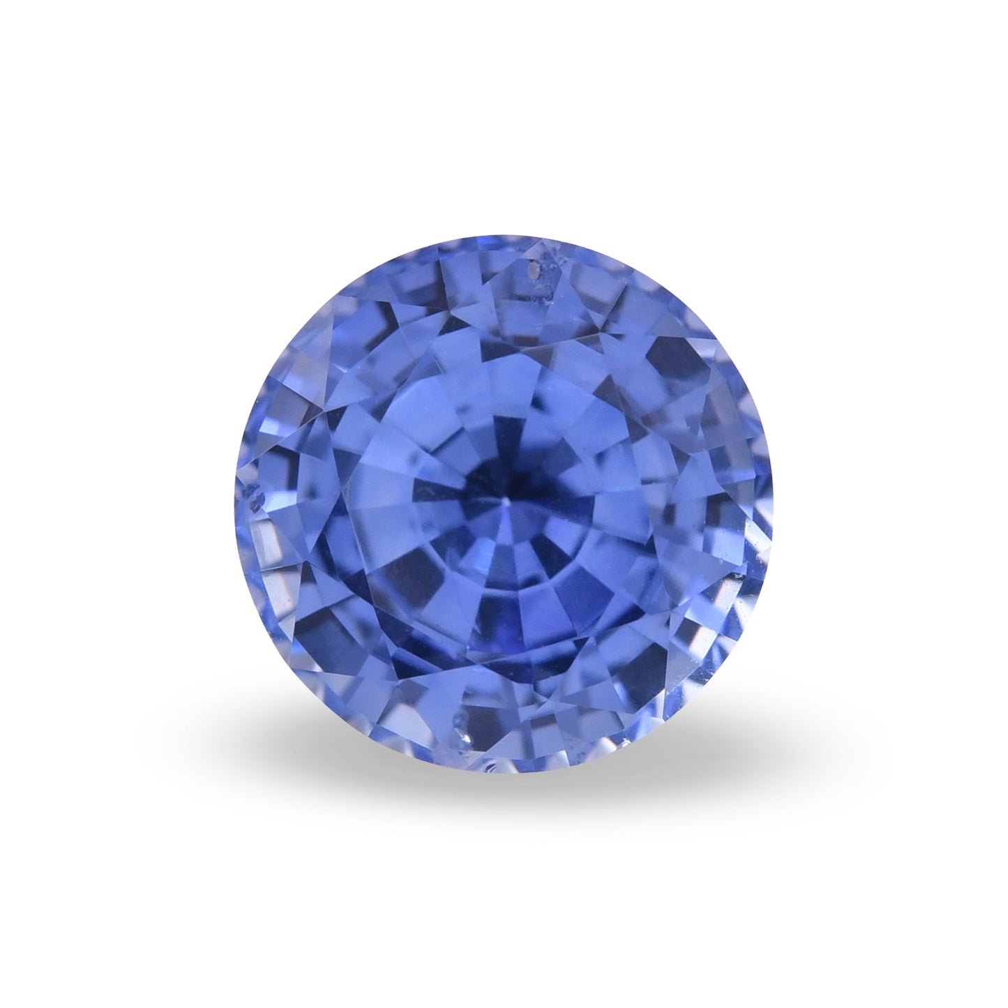 2,55 Karat blauer runder Saphir aus Sri Lanka