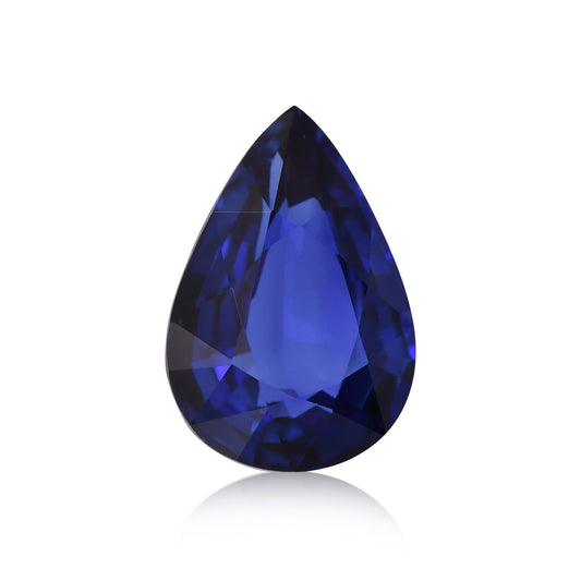 1,99 Karat blauer birnenförmiger Saphir aus Sri Lanka