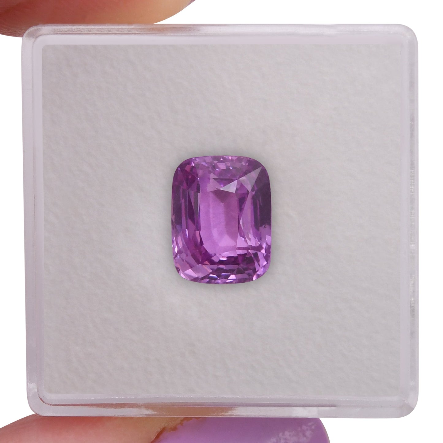 4.09 Carat Pink SRI LANKAN Cushion Sapphire CD