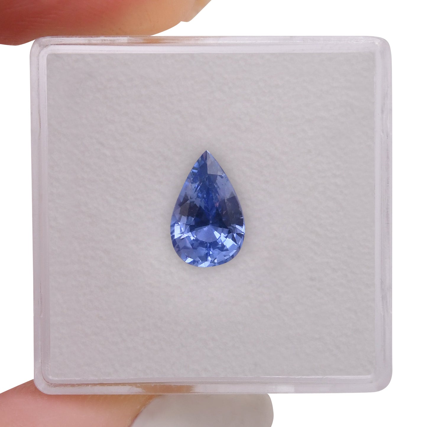1,60 Karat blauer birnenförmiger Saphir aus Madagaskar