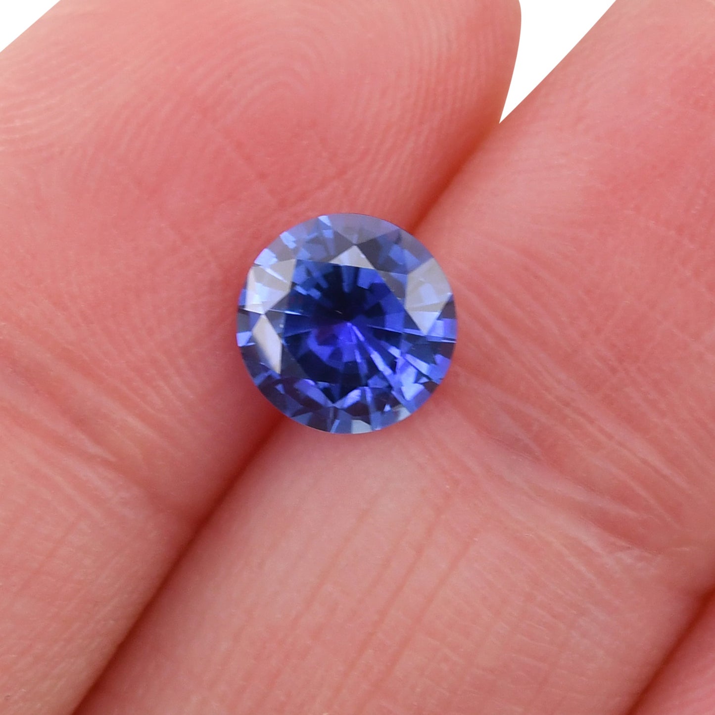 1,50 Karat blauer runder Saphir aus Sri Lanka
