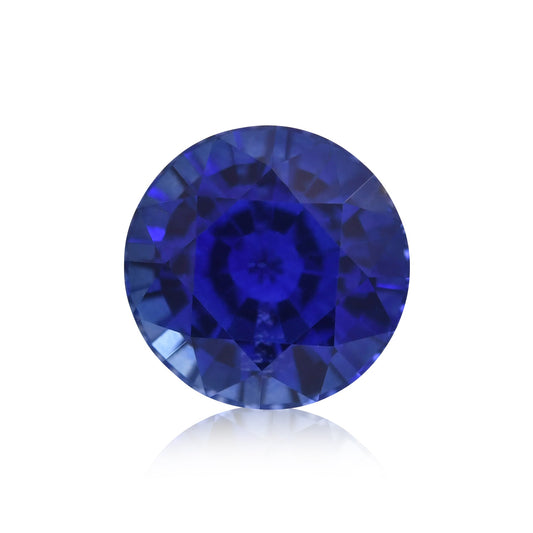1,00 Karat blauer runder Saphir aus Sri Lanka