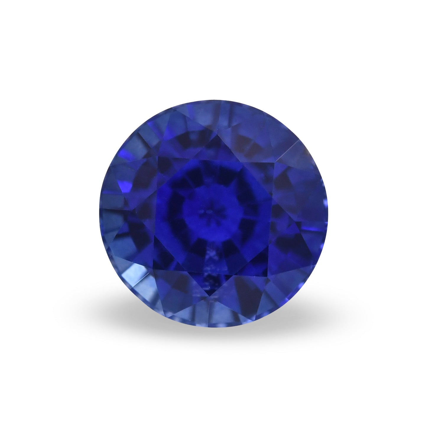 1,00 Karat blauer runder Saphir aus Sri Lanka