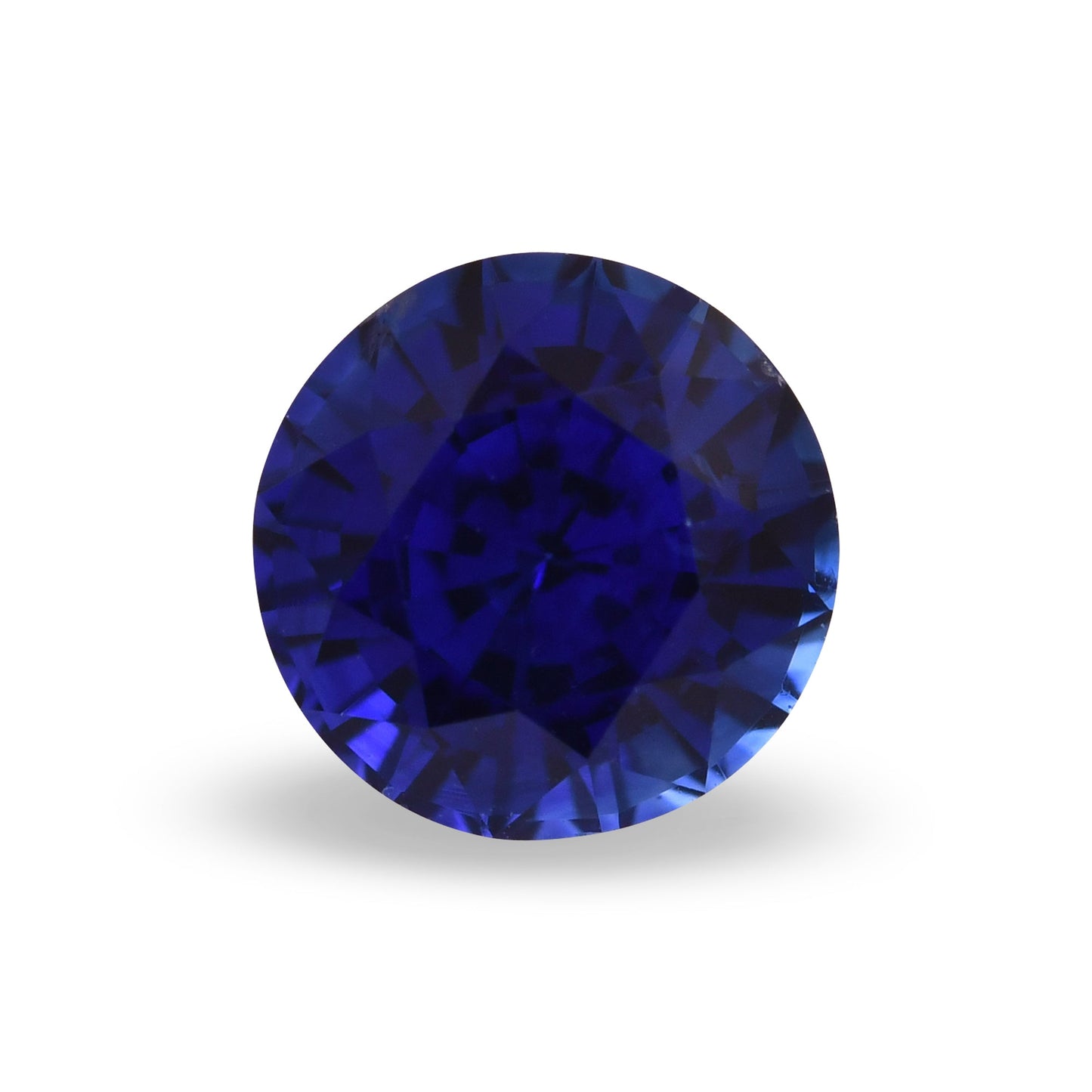 1,46 Karat blauer runder Saphir aus Sri Lanka
