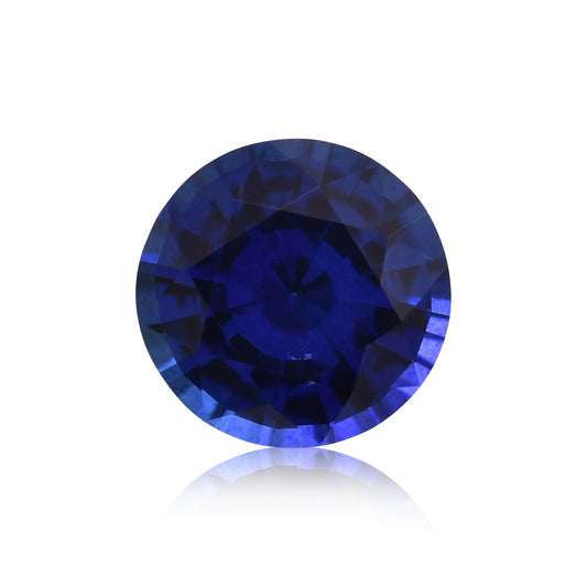 1,17 Karat blauer runder Saphir aus Sri Lanka