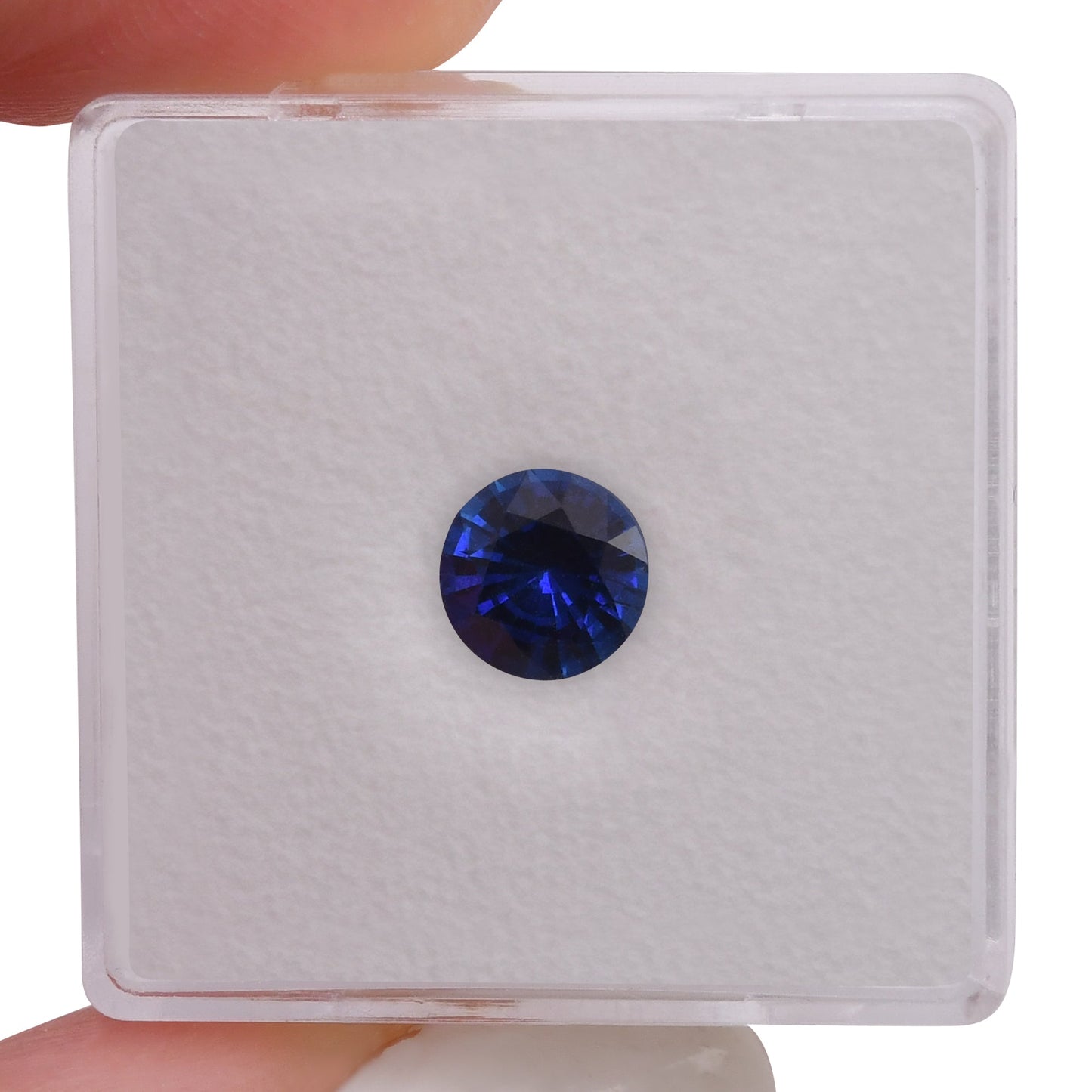 1,17 Karat blauer runder Saphir aus Sri Lanka