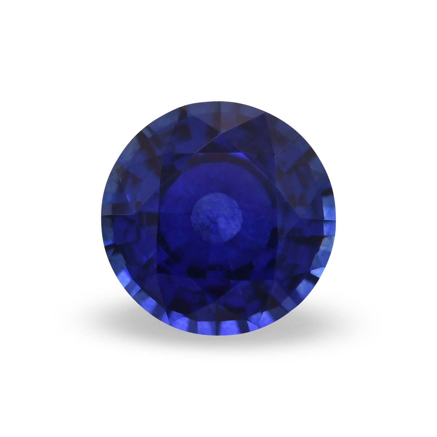 1,11 Karat blauer runder Saphir aus Sri Lanka