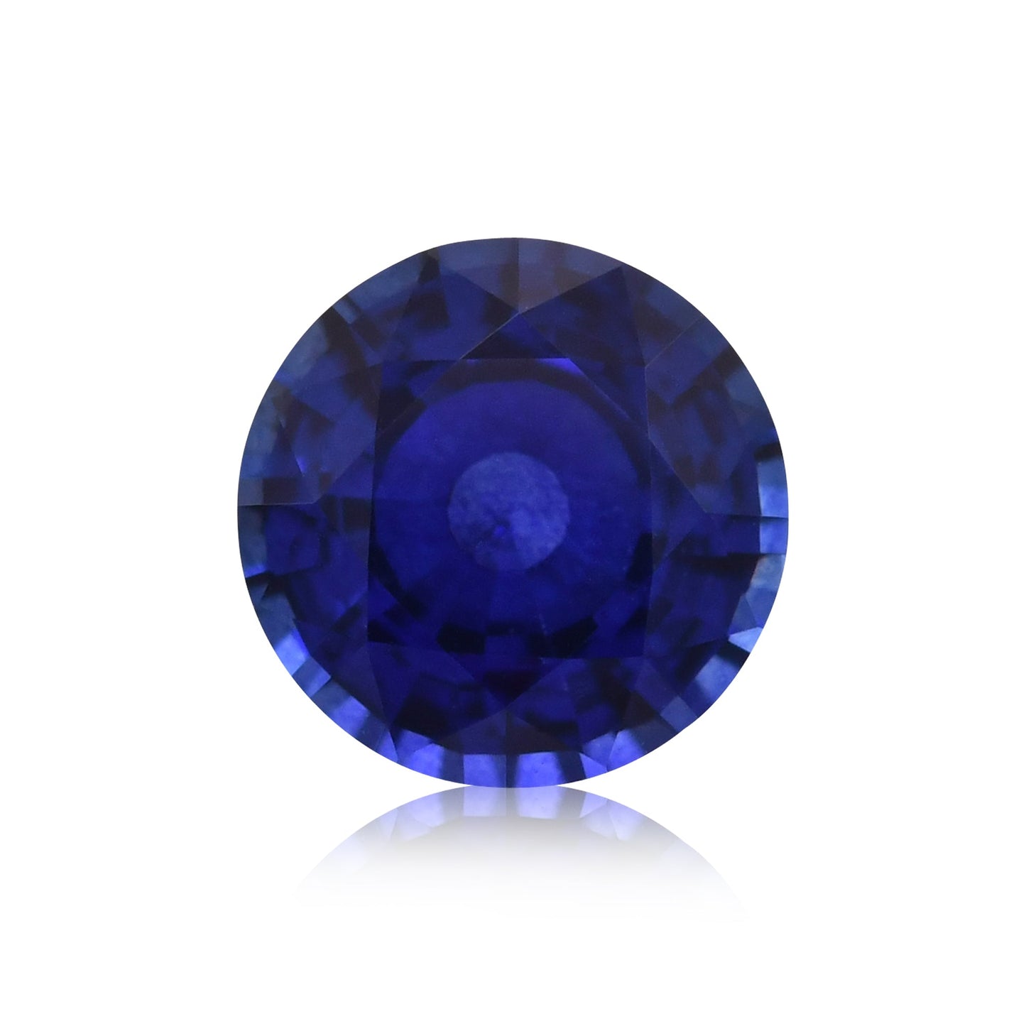 1,11 Karat blauer runder Saphir aus Sri Lanka