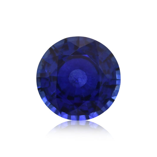 1,11 Karat blauer runder Saphir aus Sri Lanka