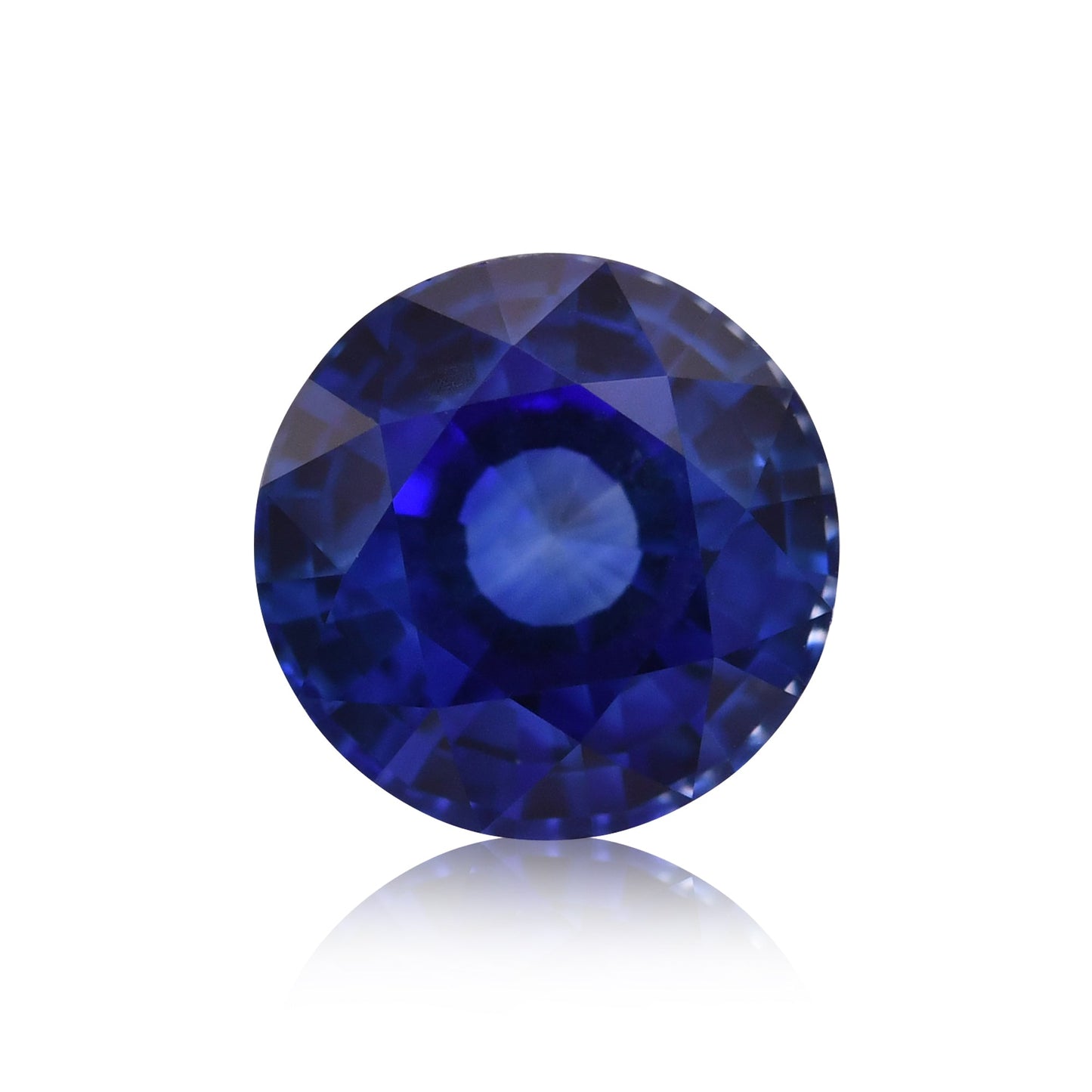 1,59 Karat blauer runder Saphir aus Sri Lanka