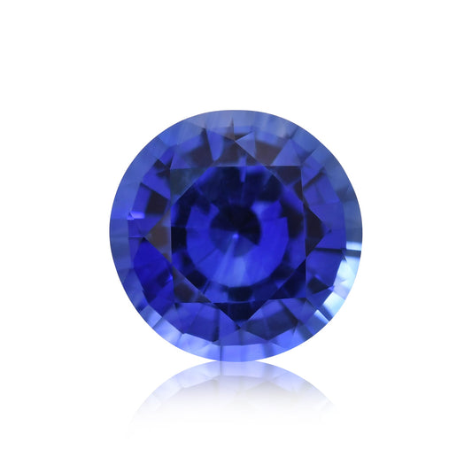 1,34 Karat blauer runder Saphir aus Sri Lanka