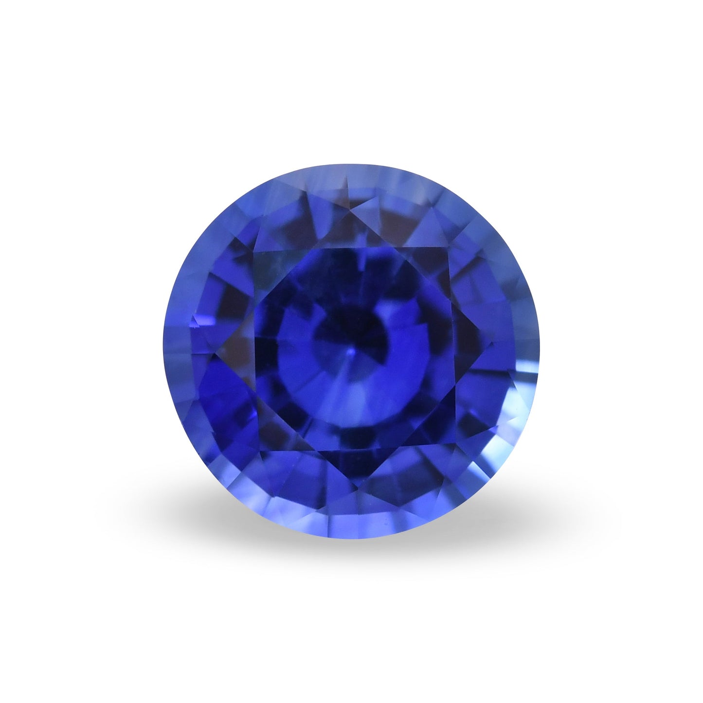 1,34 Karat blauer runder Saphir aus Sri Lanka