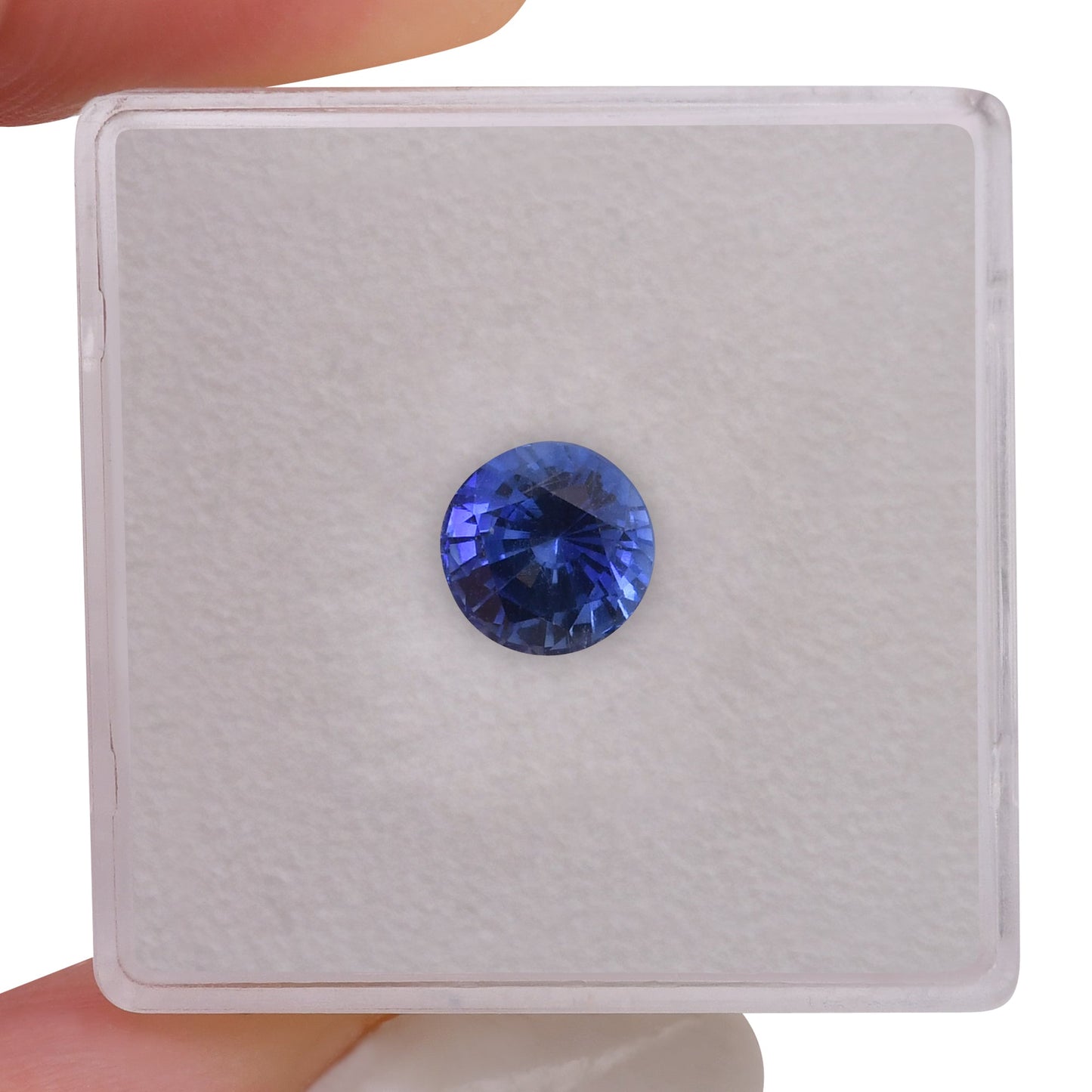 1,67 Karat blauer runder Saphir aus Sri Lanka