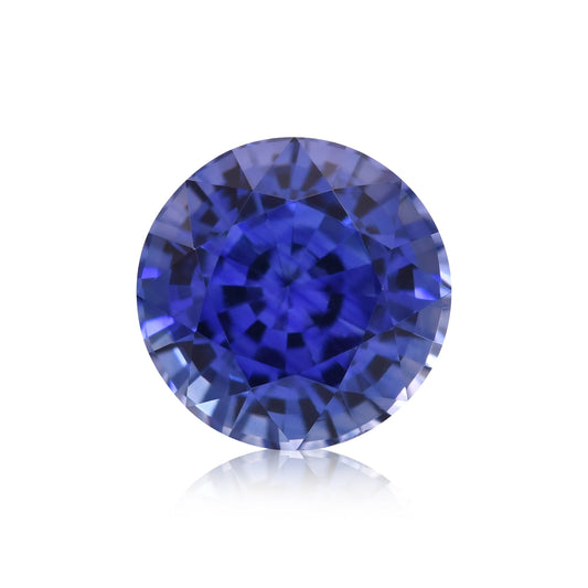 1,17 Karat blauer runder Saphir aus Sri Lanka