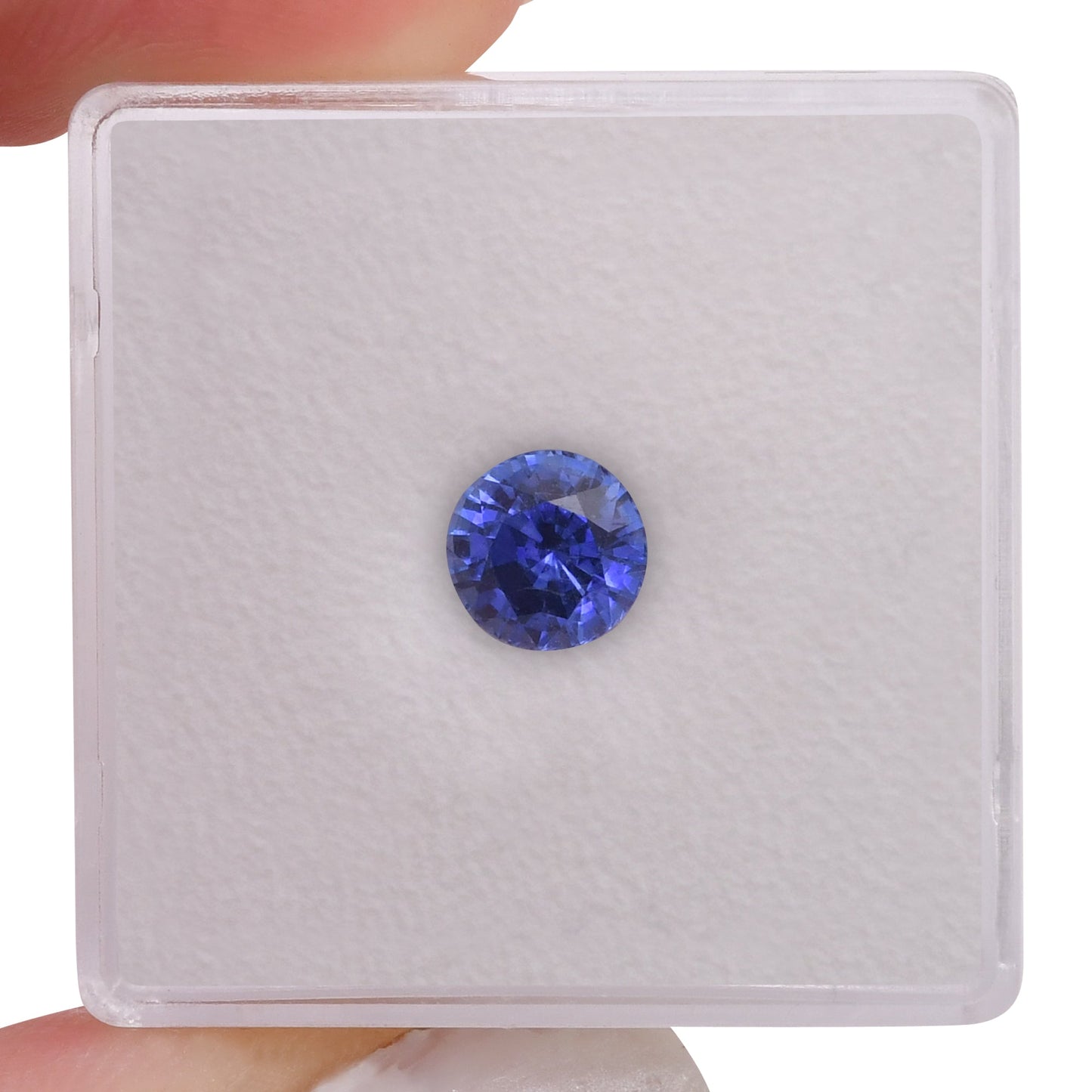 1,17 Karat blauer runder Saphir aus Sri Lanka