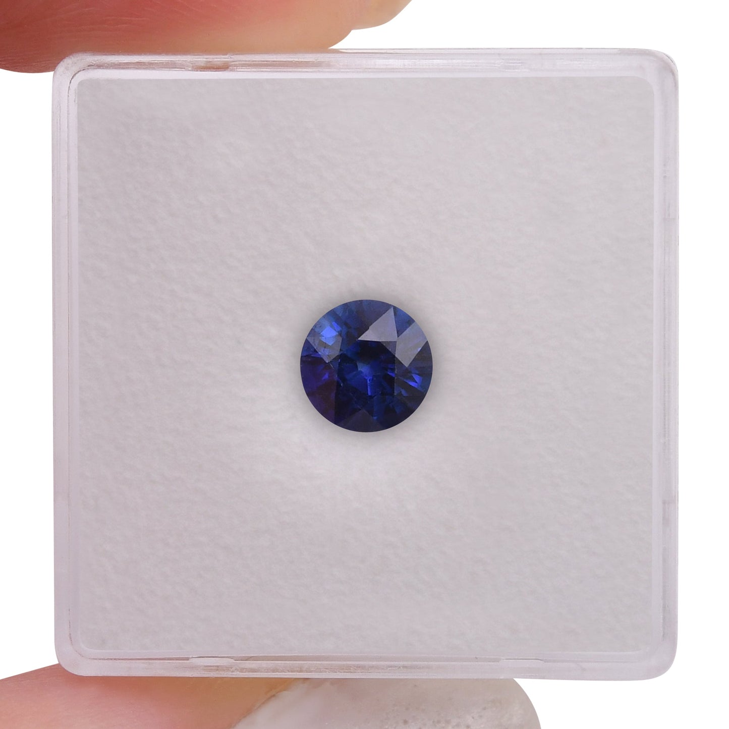 1,14 Karat blauer runder Saphir aus Sri Lanka