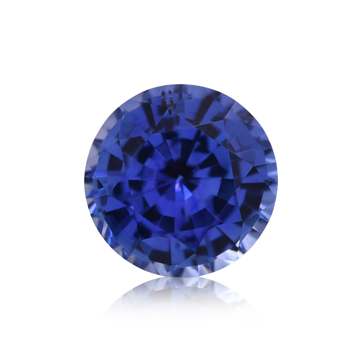 1,05 Karat blauer runder Saphir aus Sri Lanka