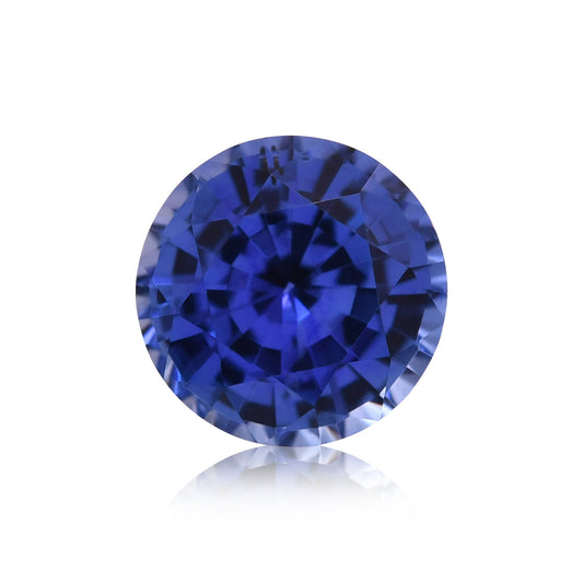 1,05 Karat blauer runder Saphir aus Sri Lanka