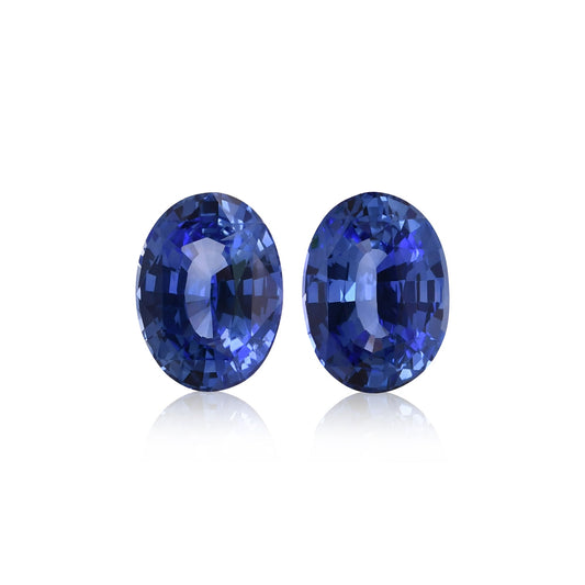 3,65 Karat blauer ovaler Saphir aus Sri Lanka
