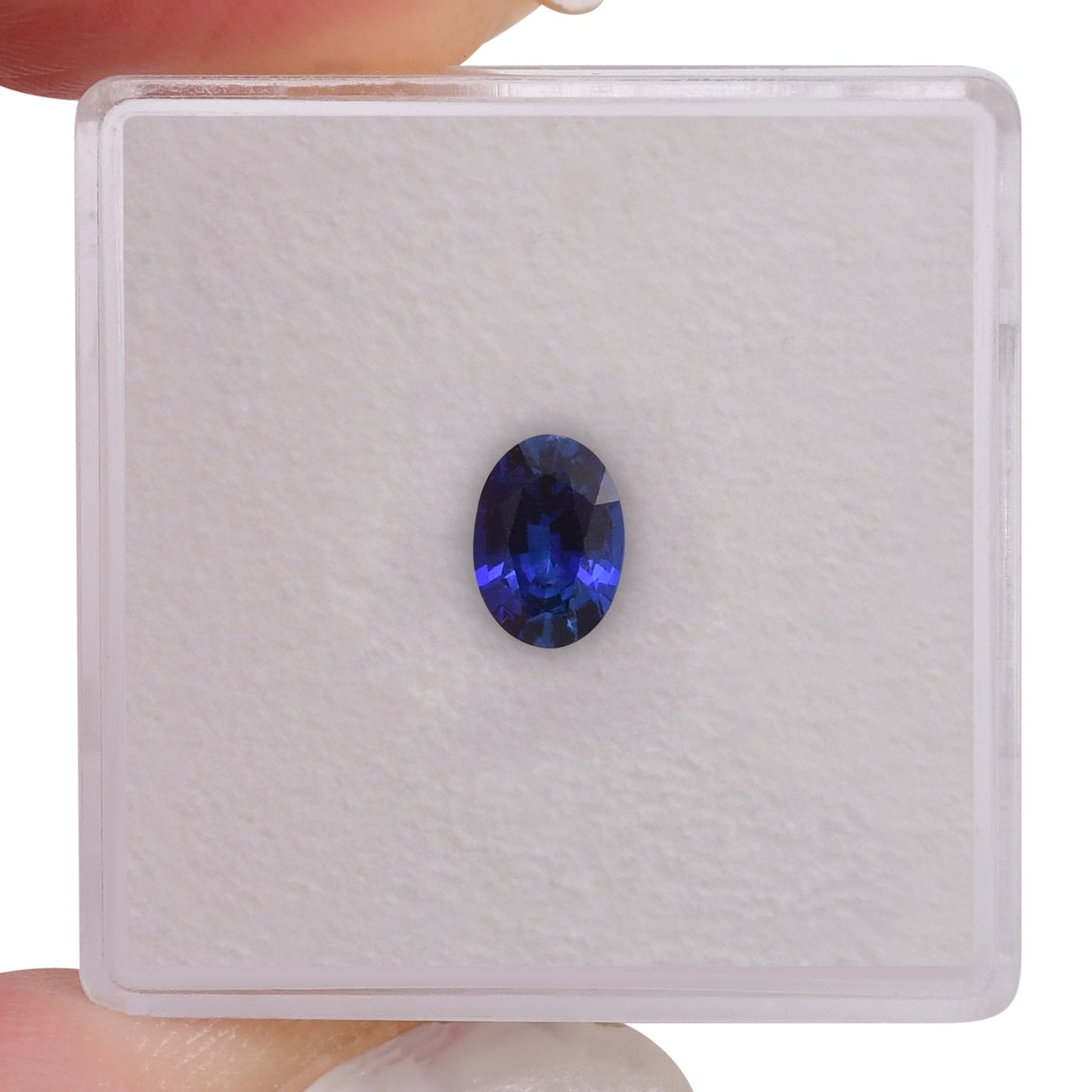 0,69 Karat blauer ovaler Saphir aus Sri Lanka