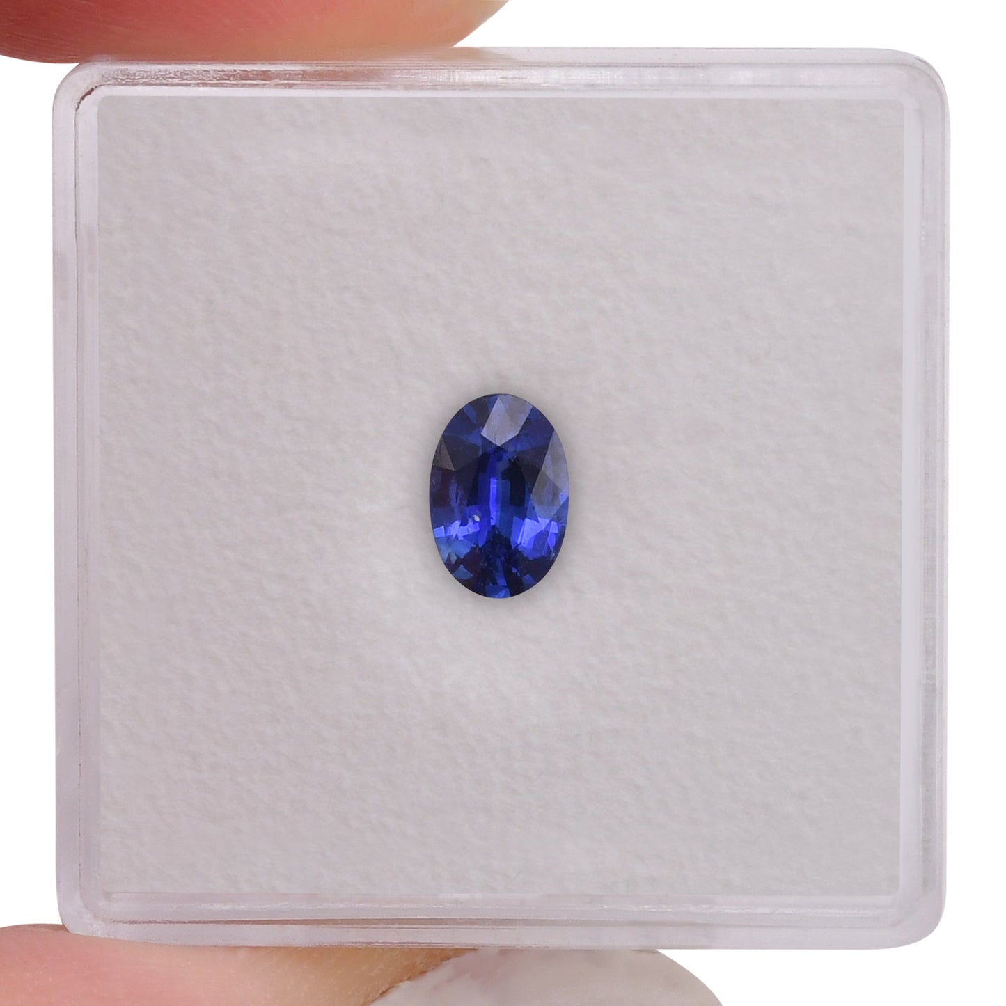 0,61 Karat blauer ovaler Saphir aus Sri Lanka