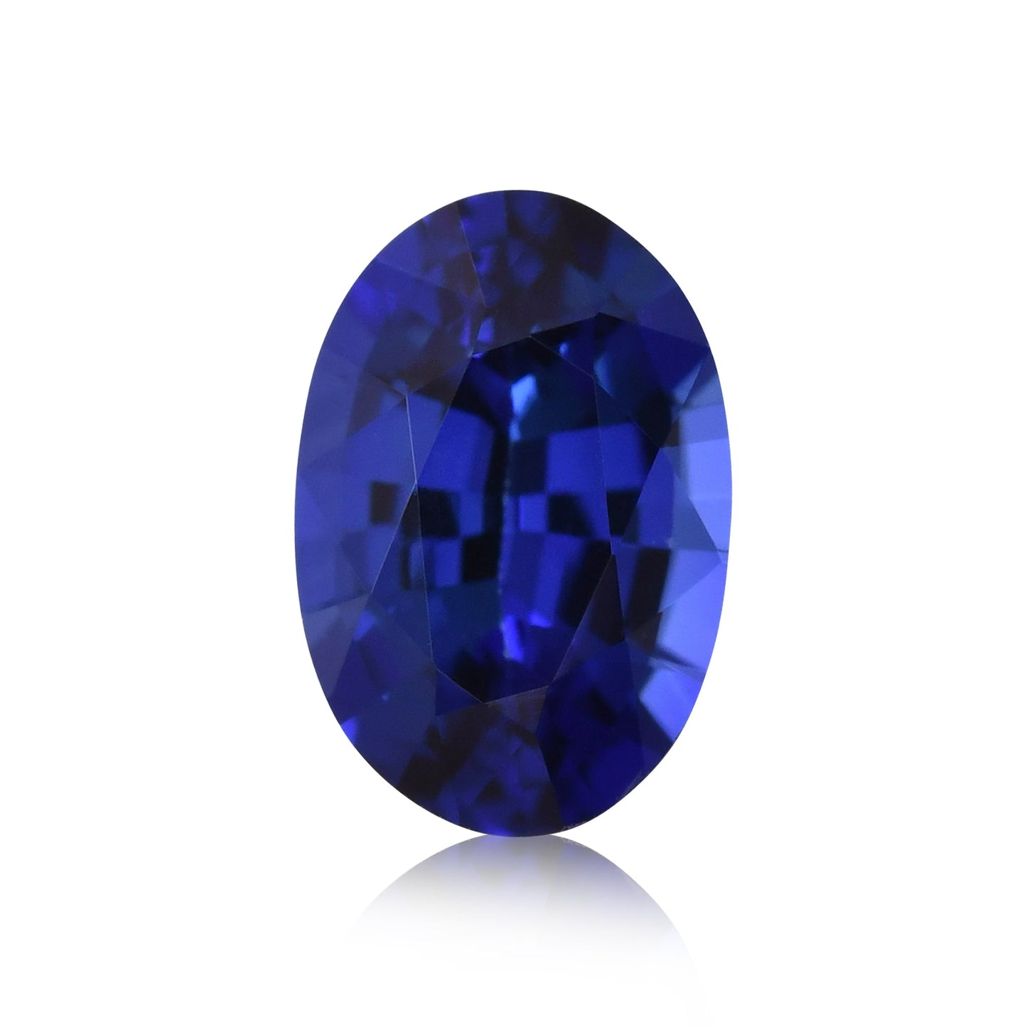 0,67 Karat blauer ovaler Saphir aus Sri Lanka