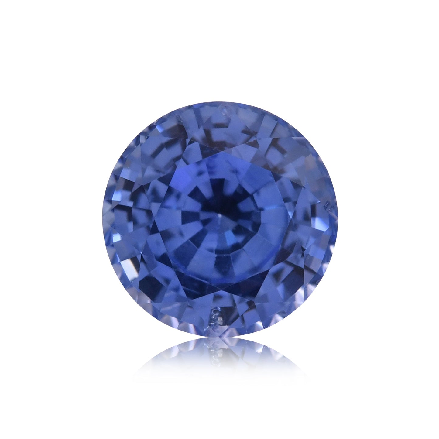 2,55 Karat blauer runder Saphir aus Sri Lanka