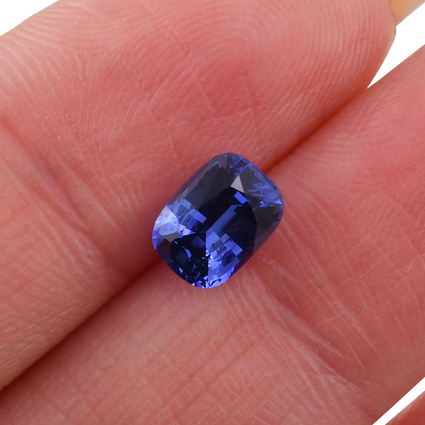 1.63 Carat Blue SRI LANKAN Cushion Sapphire