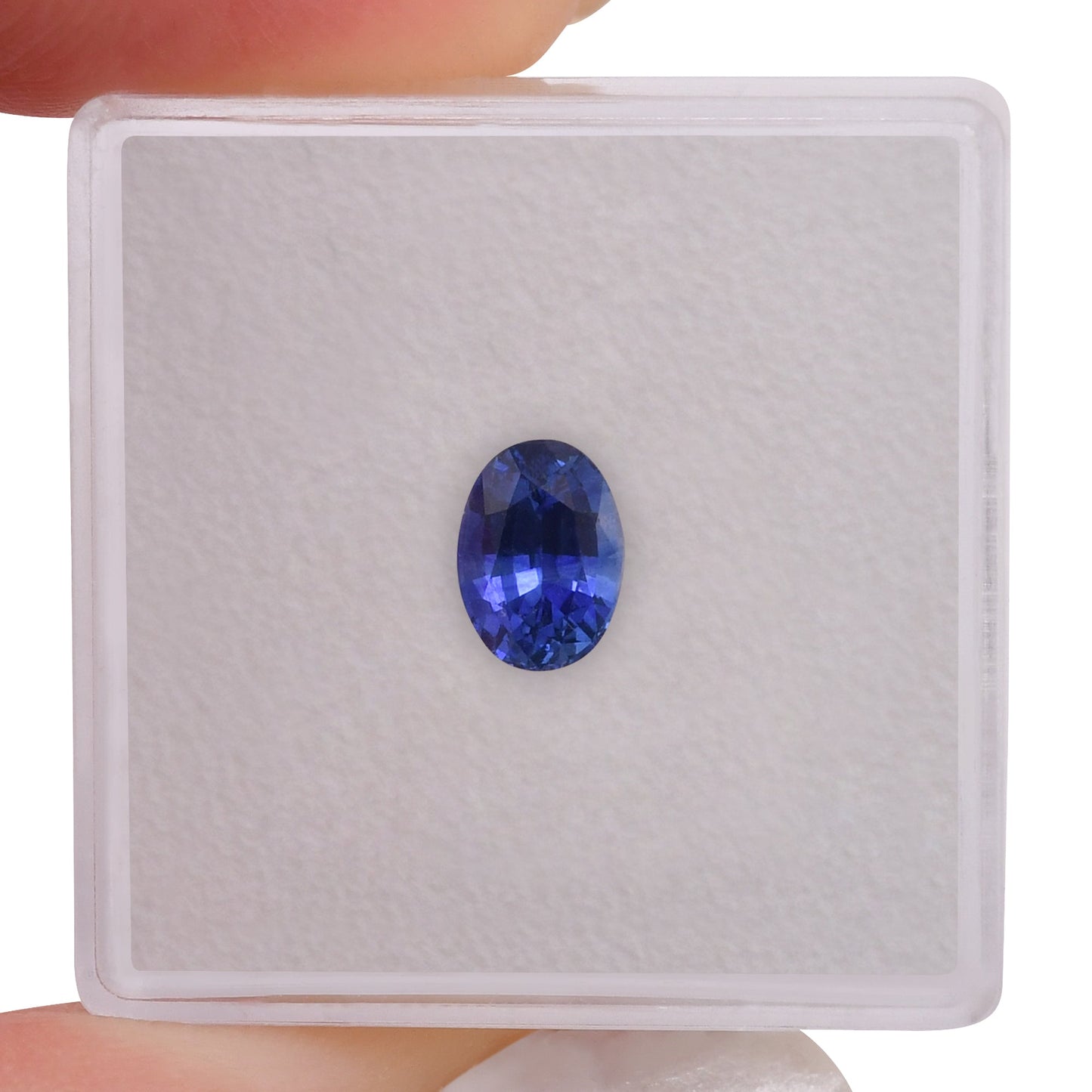 1,07 Karat blauer ovaler Saphir aus Sri Lanka